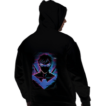 Load image into Gallery viewer, Secret_Shirts Pullover Hoodies, Unisex / Small / Black Glitch Nightwing.
