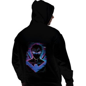 Secret_Shirts Pullover Hoodies, Unisex / Small / Black Glitch Nightwing.
