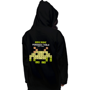 Daily_Deal_Shirts Pullover Hoodies, Unisex / Small / Black Arcade Periodic Table