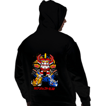Load image into Gallery viewer, Daily_Deal_Shirts Pullover Hoodies, Unisex / Small / Black Chibi Megazord

