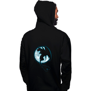 Shirts Pullover Hoodies, Unisex / Small / Black Moonlight Dragon Rider