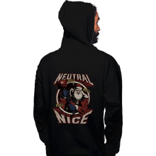 Load image into Gallery viewer, Shirts Pullover Hoodies, Unisex / Small / Black Neutral Nice Santa
