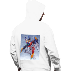Daily_Deal_Shirts Pullover Hoodies, Unisex / Small / White Wing Zero Watercolor