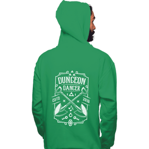 Shirts Zippered Hoodies, Unisex / Small / Irish Green Dungeon Dancer