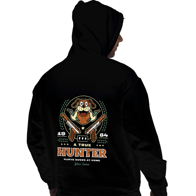 Daily_Deal_Shirts Pullover Hoodies, Unisex / Small / Black True Hunter