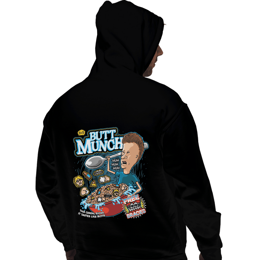 Shirts Zippered Hoodies, Unisex / Small / Black Butt Munch