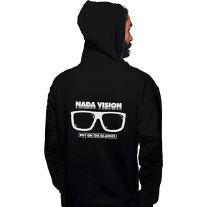 Shirts Zippered Hoodies, Unisex / Small / Black Nada Vision