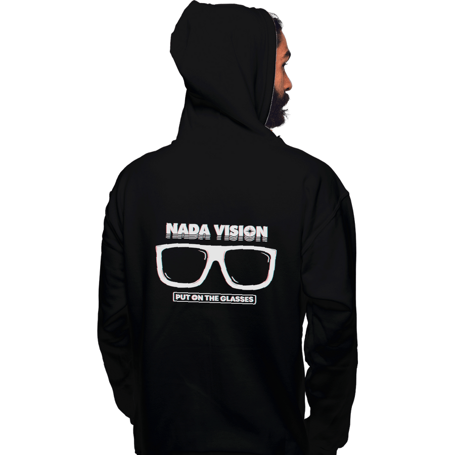 Shirts Zippered Hoodies, Unisex / Small / Black Nada Vision