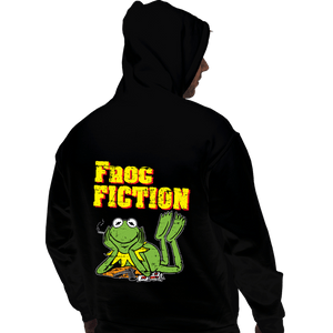 Daily_Deal_Shirts Pullover Hoodies, Unisex / Small / Black Frog Fiction