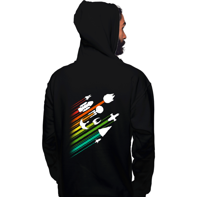 Shirts Pullover Hoodies, Unisex / Small / Black Warp Speed