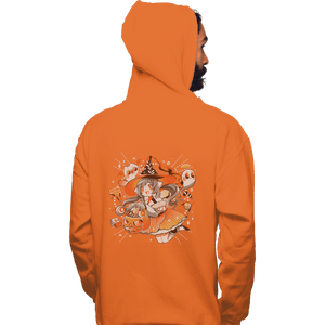 Shirts Pullover Hoodies, Unisex / Small / Orange Trick Or Treat Witch
