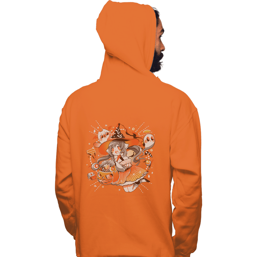 Shirts Pullover Hoodies, Unisex / Small / Orange Trick Or Treat Witch