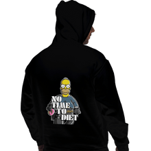 Load image into Gallery viewer, Shirts Zippered Hoodies, Unisex / Small / Black No Time To Diet
