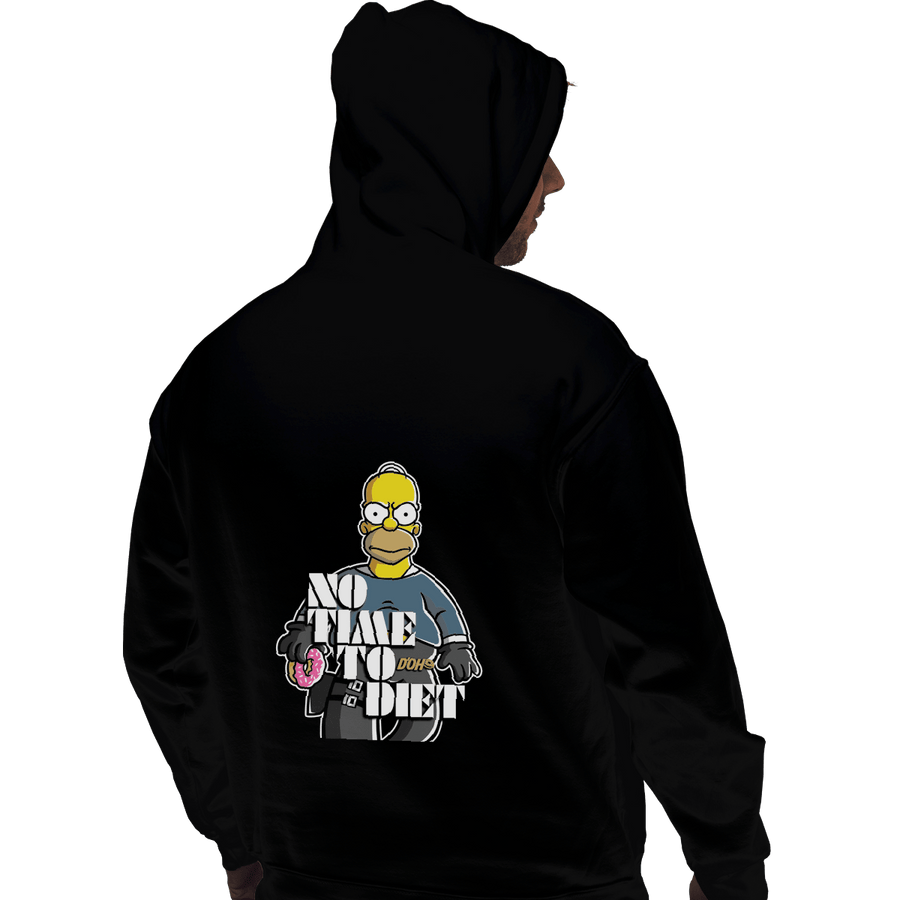 Shirts Zippered Hoodies, Unisex / Small / Black No Time To Diet