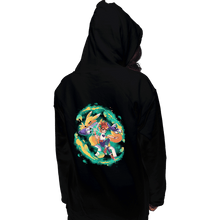 Load image into Gallery viewer, Shirts Pullover Hoodies, Unisex / Small / Black Digi Fox
