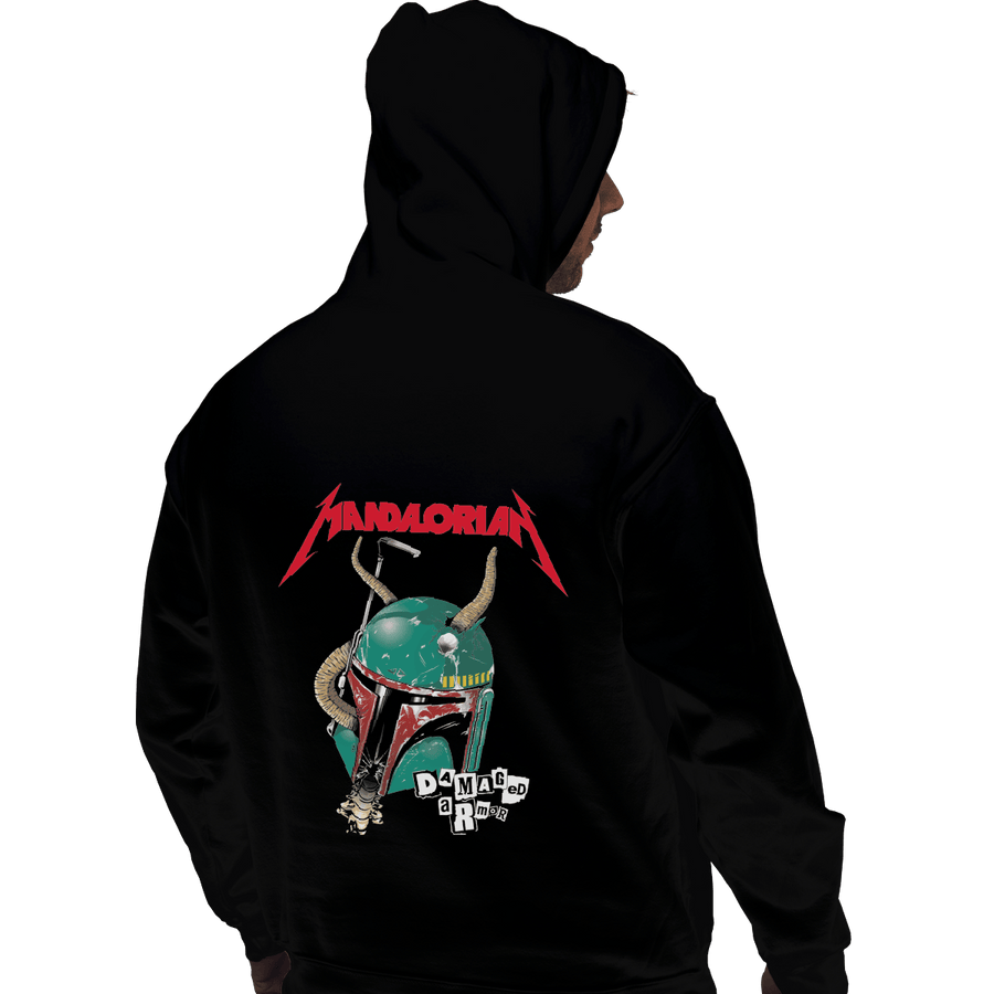 Shirts Pullover Hoodies, Unisex / Small / Black Damaged Armor