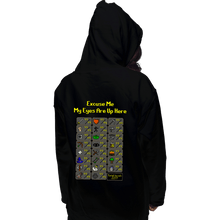 Load image into Gallery viewer, Shirts Pullover Hoodies, Unisex / Small / Black My Eyes Are Up Here RS
