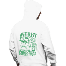 Load image into Gallery viewer, Shirts Pullover Hoodies, Unisex / Small / White Merry Elfin Christmas
