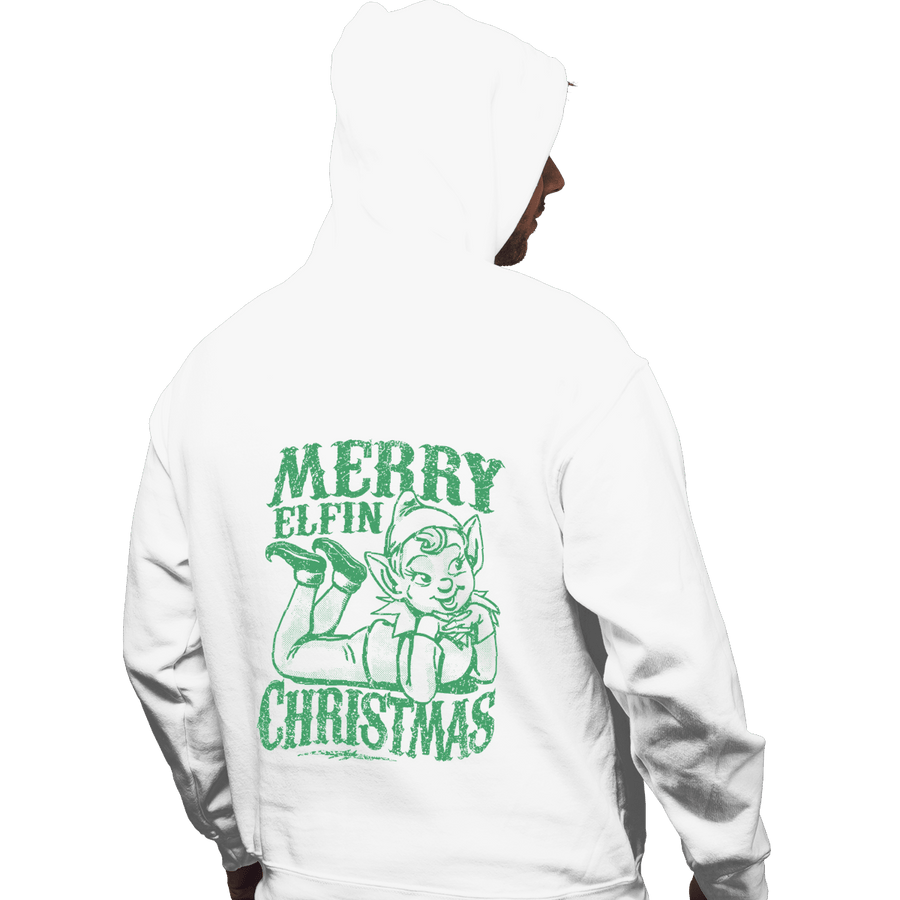 Shirts Pullover Hoodies, Unisex / Small / White Merry Elfin Christmas