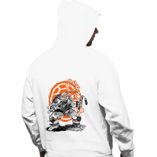 Load image into Gallery viewer, Daily_Deal_Shirts Pullover Hoodies, Unisex / Small / White Michelangelo Sumi-e
