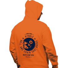 Load image into Gallery viewer, Shirts Pullover Hoodies, Unisex / Small / Orange Bow Wow
