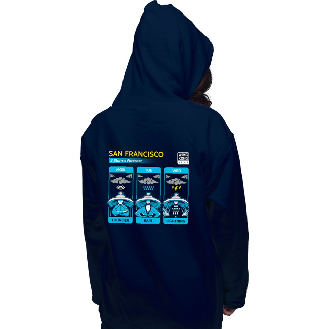 Secret_Shirts Pullover Hoodies, Unisex / Small / Navy Three Storms