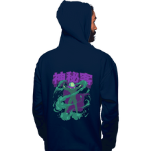 Load image into Gallery viewer, Shirts Pullover Hoodies, Unisex / Small / Navy Mysterio
