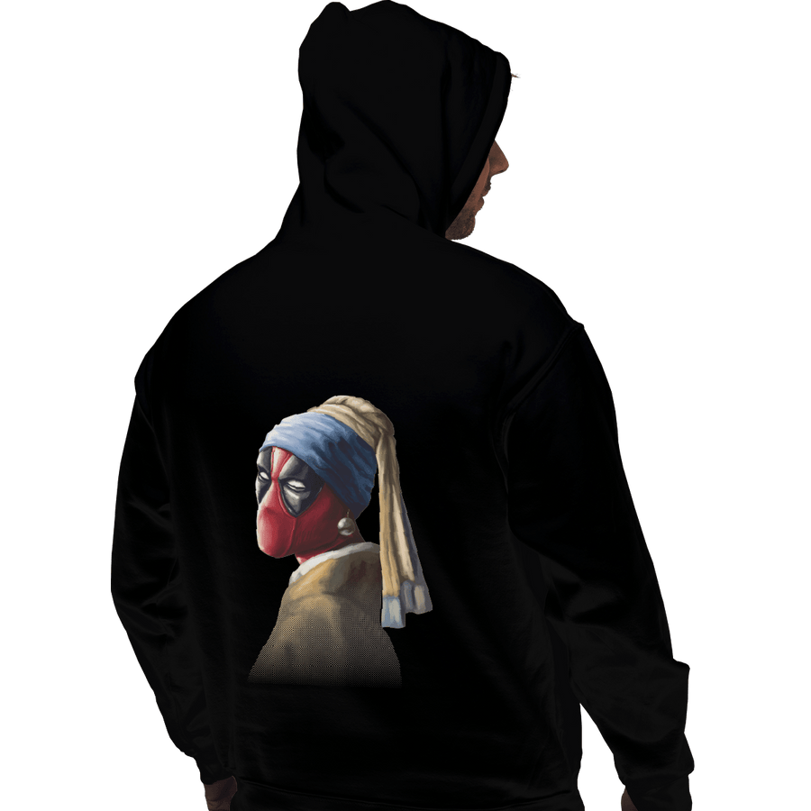 Shirts Pullover Hoodies, Unisex / Small / Black Hero With A Pearl Earring