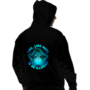 Daily_Deal_Shirts Pullover Hoodies, Unisex / Small / Black Time Is An Illusion