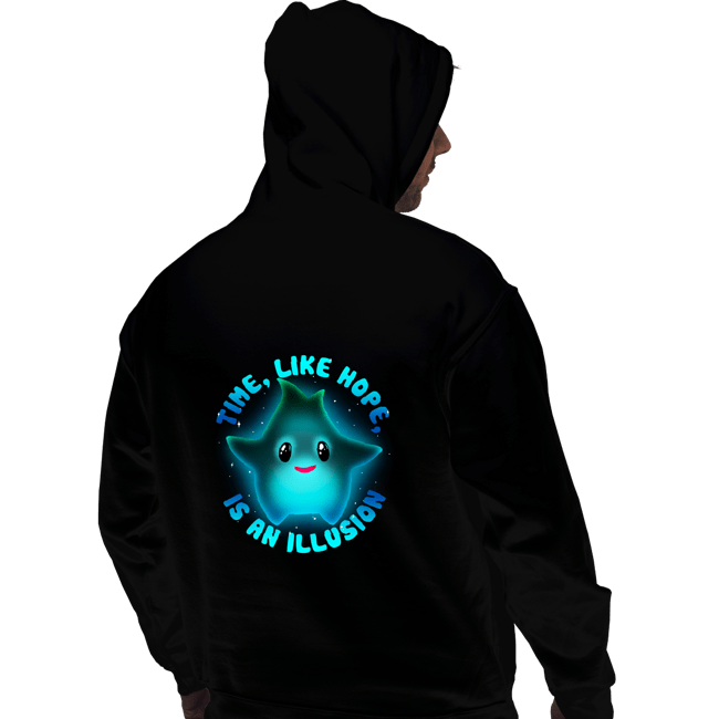 Daily_Deal_Shirts Pullover Hoodies, Unisex / Small / Black Time Is An Illusion