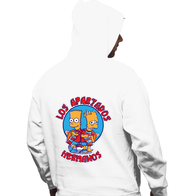 Daily_Deal_Shirts Pullover Hoodies, Unisex / Small / White Los Apartados Hermanos