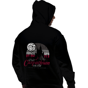 Daily_Deal_Shirts Pullover Hoodies, Unisex / Small / Black Visit Carpathian Castle