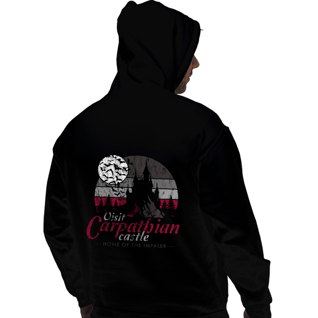 Daily_Deal_Shirts Pullover Hoodies, Unisex / Small / Black Visit Carpathian Castle