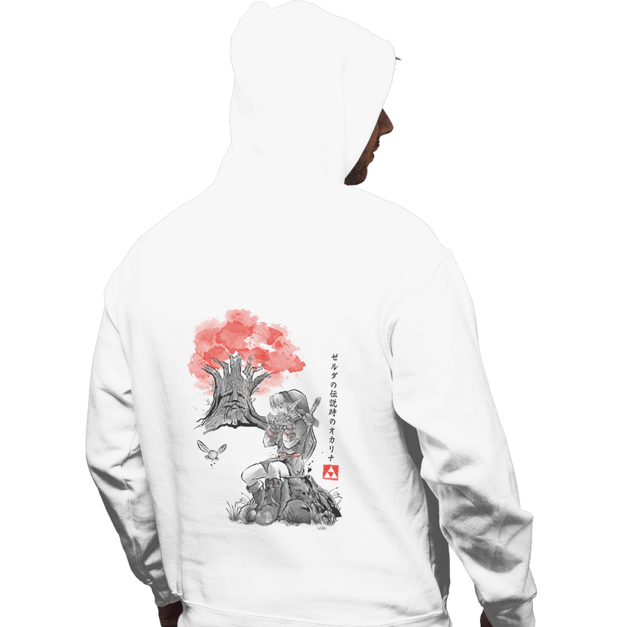 Shirts Pullover Hoodies, Unisex / Small / White The Great Deku Sumi-e