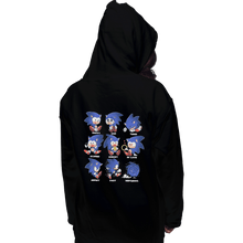 Load image into Gallery viewer, Shirts Zippered Hoodies, Unisex / Small / Black Hedgehog
