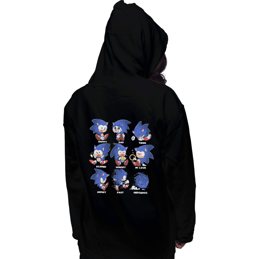Shirts Zippered Hoodies, Unisex / Small / Black Hedgehog