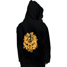 Load image into Gallery viewer, Shirts Pullover Hoodies, Unisex / Small / Black Golden SSj4
