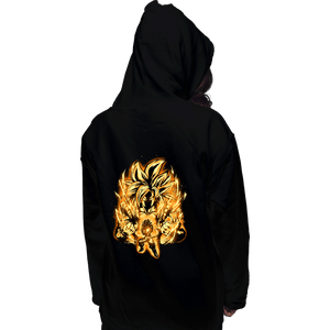 Shirts Pullover Hoodies, Unisex / Small / Black Golden SSj4