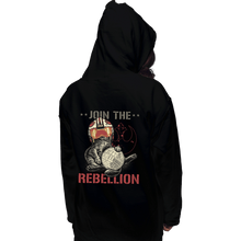 Load image into Gallery viewer, Daily_Deal_Shirts Pullover Hoodies, Unisex / Small / Black Rebel Cat
