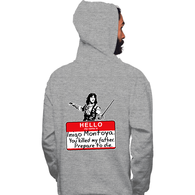 Daily_Deal_Shirts Pullover Hoodies, Unisex / Small / Sports Grey Inigo Hello