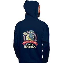 Load image into Gallery viewer, Shirts Zippered Hoodies, Unisex / Small / Navy Vote Korvo

