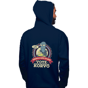 Shirts Zippered Hoodies, Unisex / Small / Navy Vote Korvo