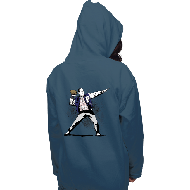 Daily_Deal_Shirts Pullover Hoodies, Unisex / Small / Indigo Blue Touchdown