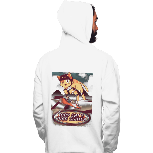 Secret_Shirts Pullover Hoodies, Unisex / Small / White Purr Skater