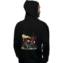 Load image into Gallery viewer, Daily_Deal_Shirts Pullover Hoodies, Unisex / Small / Black My Neighbor Spidey
