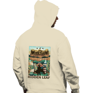 Daily_Deal_Shirts Pullover Hoodies, Unisex / Small / Sand Visit Hidden Leaf