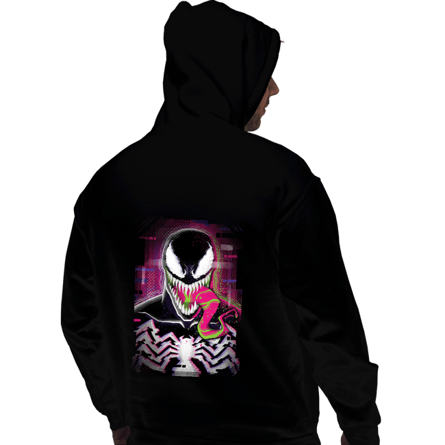 Secret_Shirts Pullover Hoodies, Unisex / Small / Black Venom Glitch