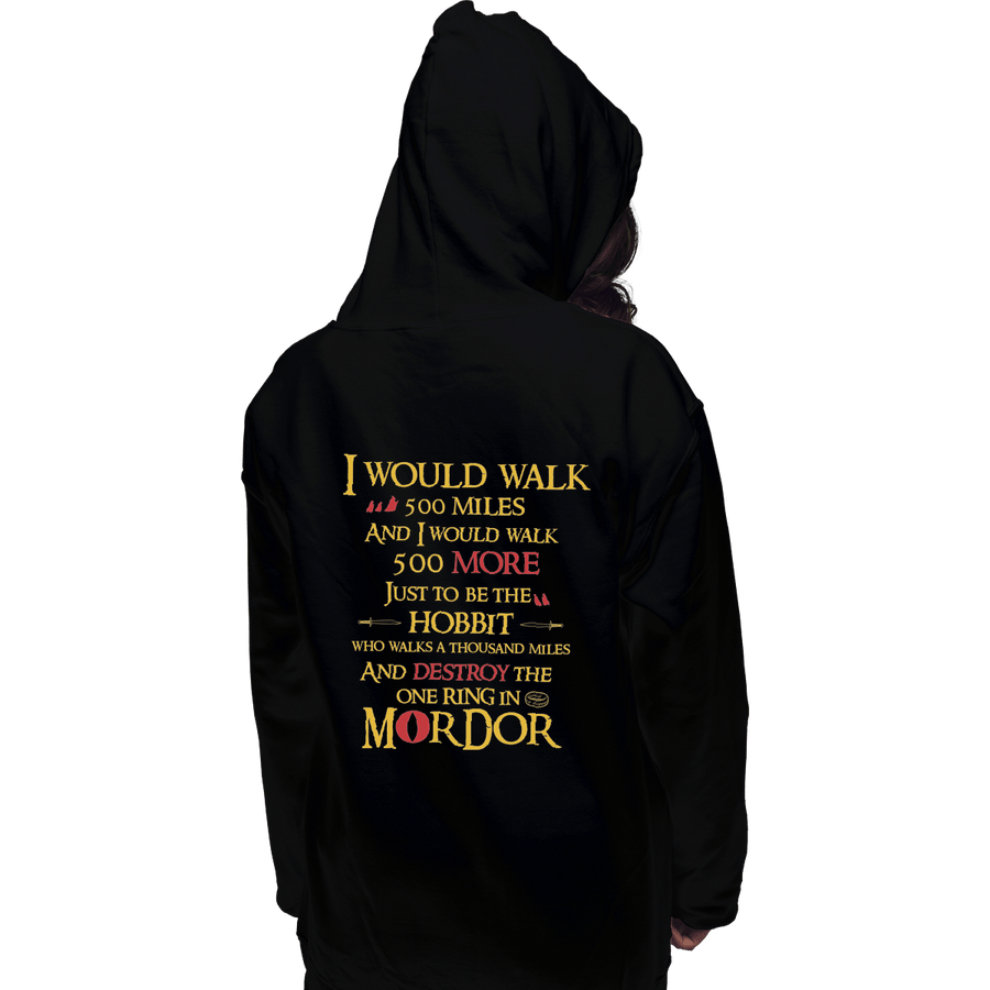 Shirts Zippered Hoodies, Unisex / Small / Black 500 Miles