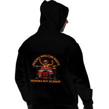 Load image into Gallery viewer, Daily_Deal_Shirts Pullover Hoodies, Unisex / Small / Black Drums Make Me Happy
