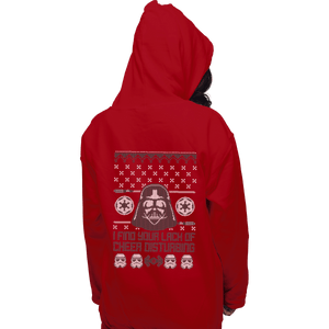 Shirts Zippered Hoodies, Unisex / Small / Red Vader Christmas